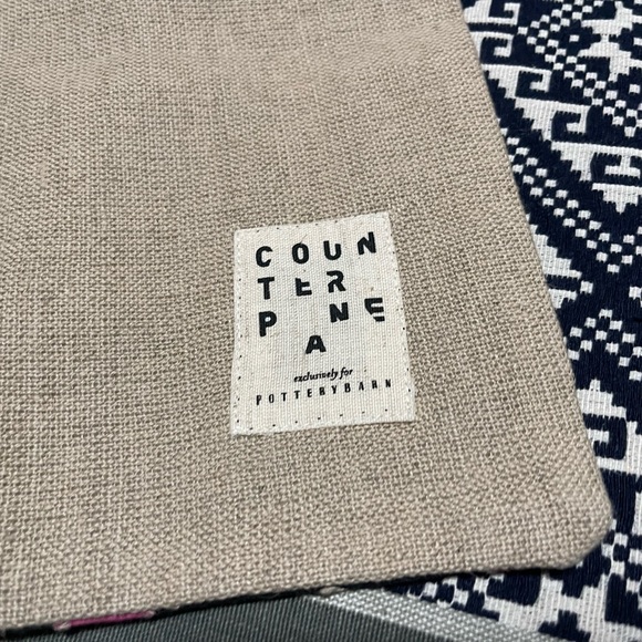 New Pottery Barn Pauline Boyd Nightstorm Stripe Patchwork Lumbar Pillow, 16X26” - Picture 8 of 15